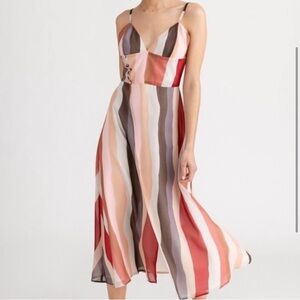Striped Multicolor Maxi Dress (Carly Dress)